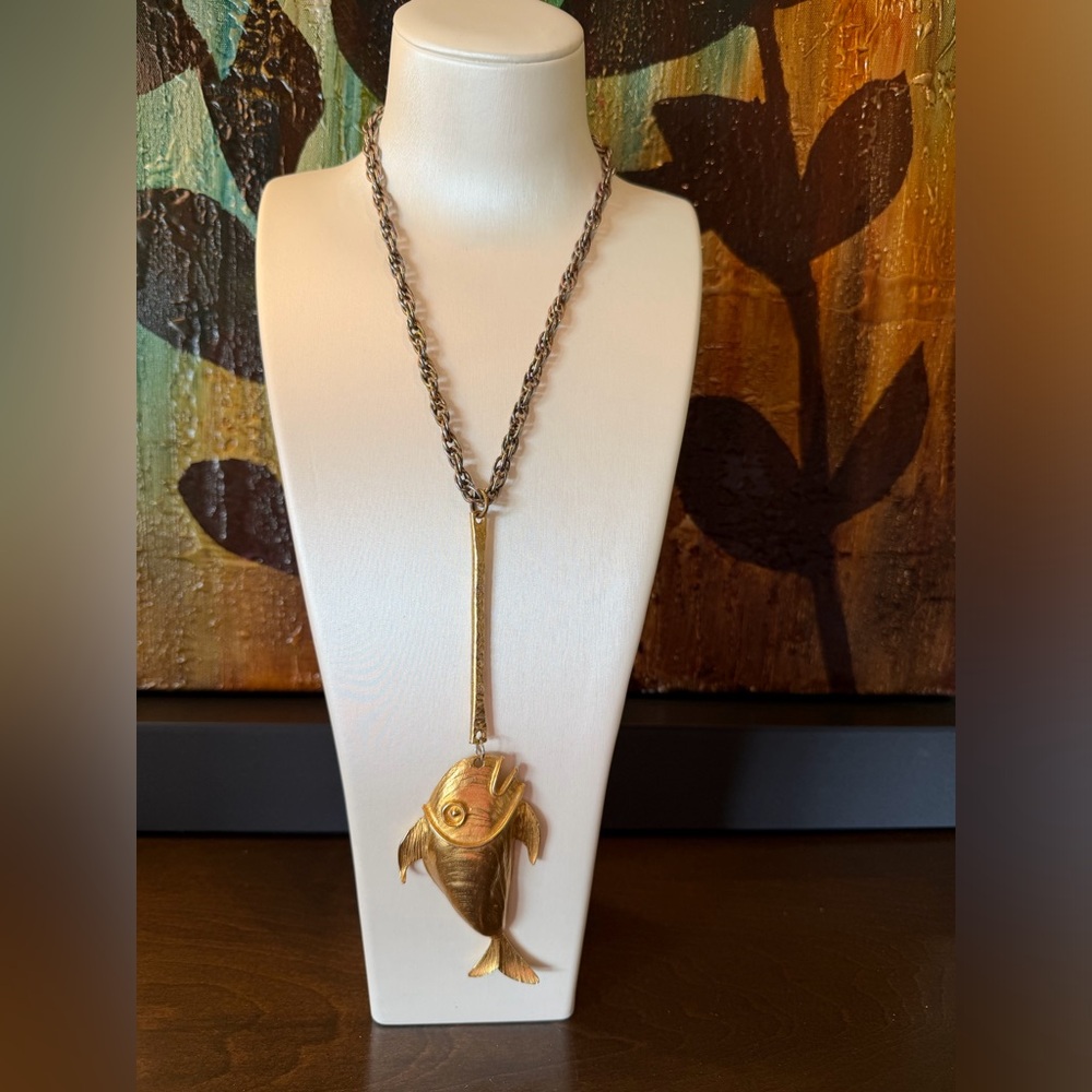 Kennth Lane Vintage Fish Necklace